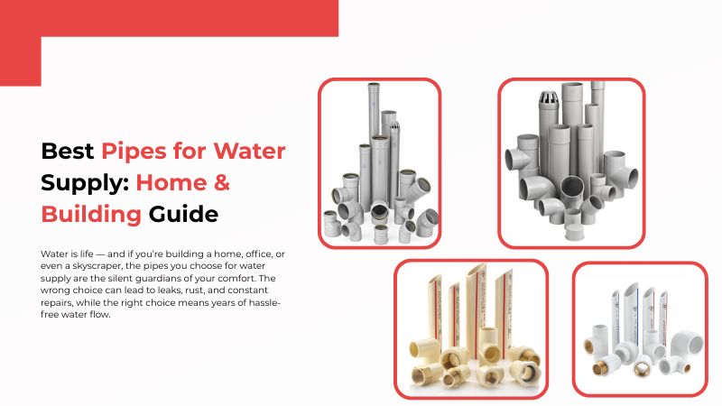 Best Pipes for Water Supply: Home & Building Guide